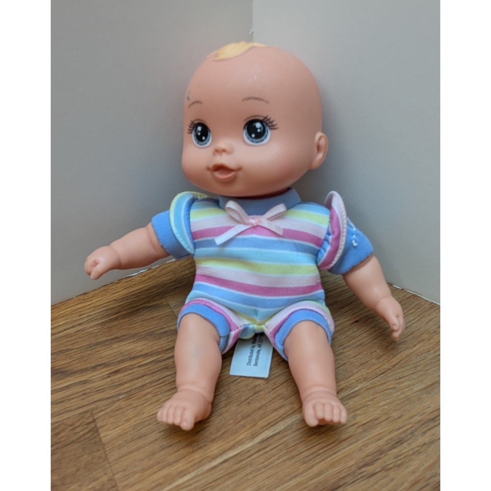 My Sweet Love Baby Doll FLAW 8" Striped Outfit Blue Eyes blonde Walmart